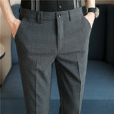 Fashion Dress Pants Men's British Style Business Formal Straight Trousers