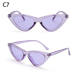 Eyewear Sun Shades Female Shades Vintage Small Triangle Sunglasses
