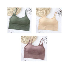 Sports Bra with removable cups Seamless Comfortable Wireless Bra For Women
