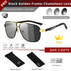 Sunglasses Men Change Color Sun Glasses Chameleon Anti-glare Driving