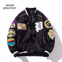 American Retro Baseball Jacket Male Spring And Autumn Loose Embroidery Tide Jacket