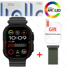 New Smartwatch Official Original Hello Watch 5 Plus ULTRA 3 49mm HD AMOLED 4G ROM NFC GPT Compass Bluetooth Call Clock Men Women