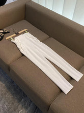 Lady Basic Solid Fashion Style Lace Up High Waist Slim Cutting Trousers Woman