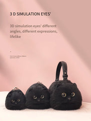 Lolita Plush Cute Cat Bag Women Harajuku Animal Circular Fur Soft Kawaii