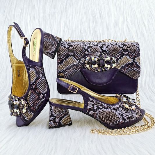 Matching Shoes and Bags: Sandals for Party and Weddings High Heels Pointed Toe