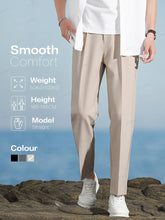 Smooth Soft Suit Pants Men Business Long Trousers Korean Formal Office