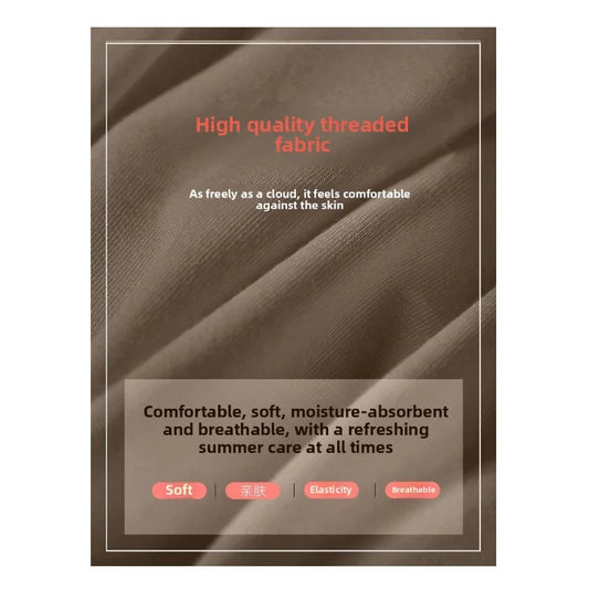 Threaded New Short Sleeved Top for Women Summer Fashion Versatile Base Shirt Plus Size Slim Fit V-neck T-shirt Casual and Sexy