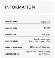 Women's leggings slim yoga pants women's high waisted wide leg pants sports