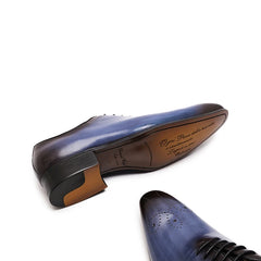 FELIX CHU Mens Oxford Genuine Leather Shoes Whole Cut Fashion Pointed