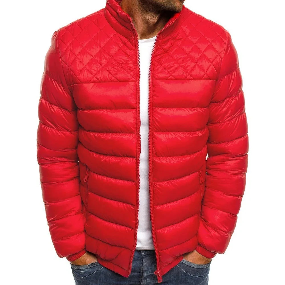 Mens Winter Jackets Casual Men's Outwear Coats Packable Lightweight Zipper Jacket