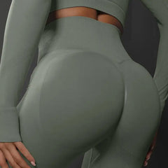 Women Seamless Yoga Pants Fitness Sports Running Sportswear Stretchy Lifting Tights