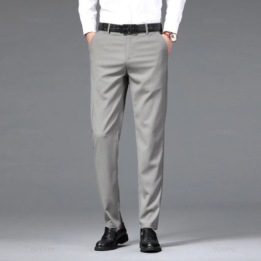 Brand Clothing Summer Soft Formal Suit Pants Men Business