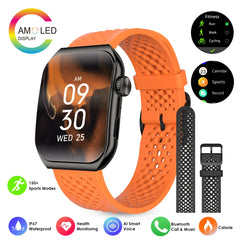 Pinteek Smartwatch Bluetooth Call Smartwatch Touch Dial for Android Music Fitness Tracker Sports Watches Compatible Strava