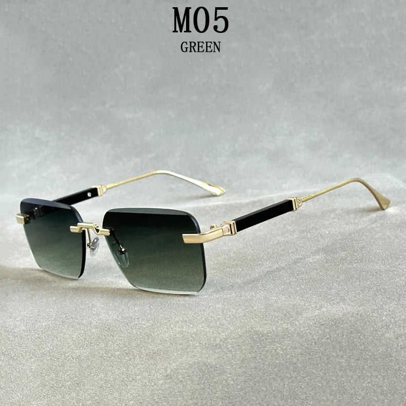 Sunglasses For Men Vintage Rimless Sunglasses Women