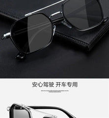 Intelligent Photochromic Sunglasses for Men Professional Day Night Driver Sunglasses UV400 Retro Luxury Design Glasses vintage