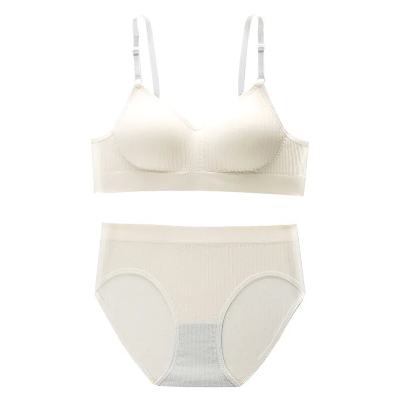 Sports Women Bra Panties Set Seamless Bra Top Set Letter Activewear Bra