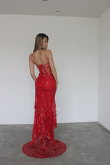 Homecoming Dresses: Props Lace up Back Illusion Prom Party Dresses