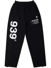 Sweatpants Women Korean Black Letter Print Wide Leg Pants Fashion Hip Hop