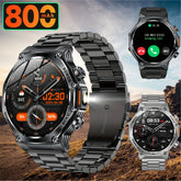 Rugged Outdoor Sports AK82 Smartwatch 1.85" HD Touchscreen 800mAh Long Battery Life Fitness Tracker Calorie Distance Smart Watch