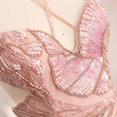 Homecoming Dresses: Evening Dresses with Feathers Scarf Spaghetti Straps