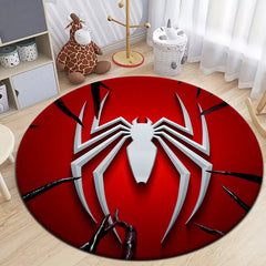 Spider-Man Marvel Universe Round Carpet,cute rug,bedroom,Living Room,door mat