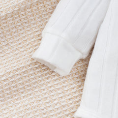 3PCS Newborn Baby Boy Clothes Set Long Sleeved Color Blocked Bodysuit+Gray Pants+Hat Autumn Clothing for Toddlers 1-18 Months