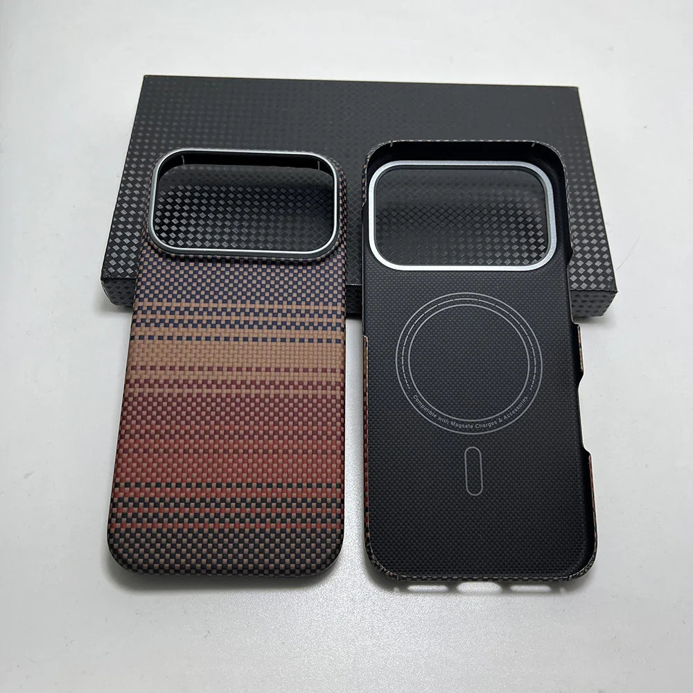 Really Carbon Fiber Case for Iphone 17 Pro Max Case for Magsafe Magnetic Ultra-Thin Lightweight for Iphone17 Pro aramid Cover