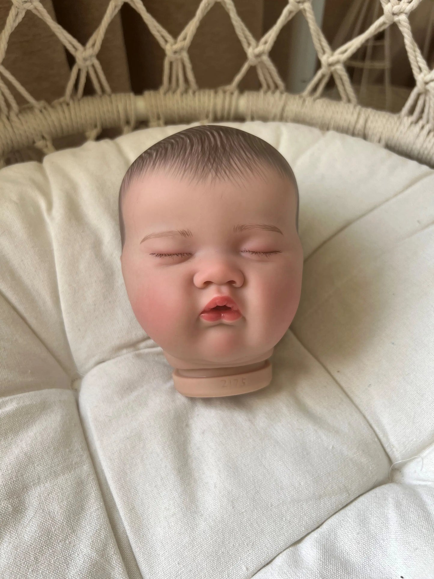 20inch ASHIA Reborn Doll Kit Cute Sleeping Baby Lifelike Soft Touch Painted Doll Parts DIY Blank Doll Kit Bebe Toys