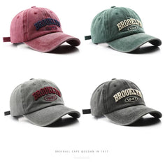 Retro brooklyn Letter Embroidery Baseball Caps Spring Summer Men Women