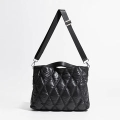 Fashion Lingge Quilted Puffer Tote Bag Designer Padded Women Handbags