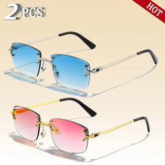 Sunglasses Men Women UV400 Small Gradient Sun Glasses For Men