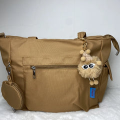 Simplicity Oxford Canvas Composite Shoulder Bag Solid Color Versatile Lazy Style