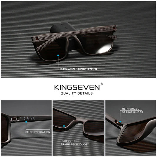 KINGSEVEN New Polarized Sunglasses Women Driving Classic Square Frame Sun Glasses sunglasses for Men Outdoor Travel 755