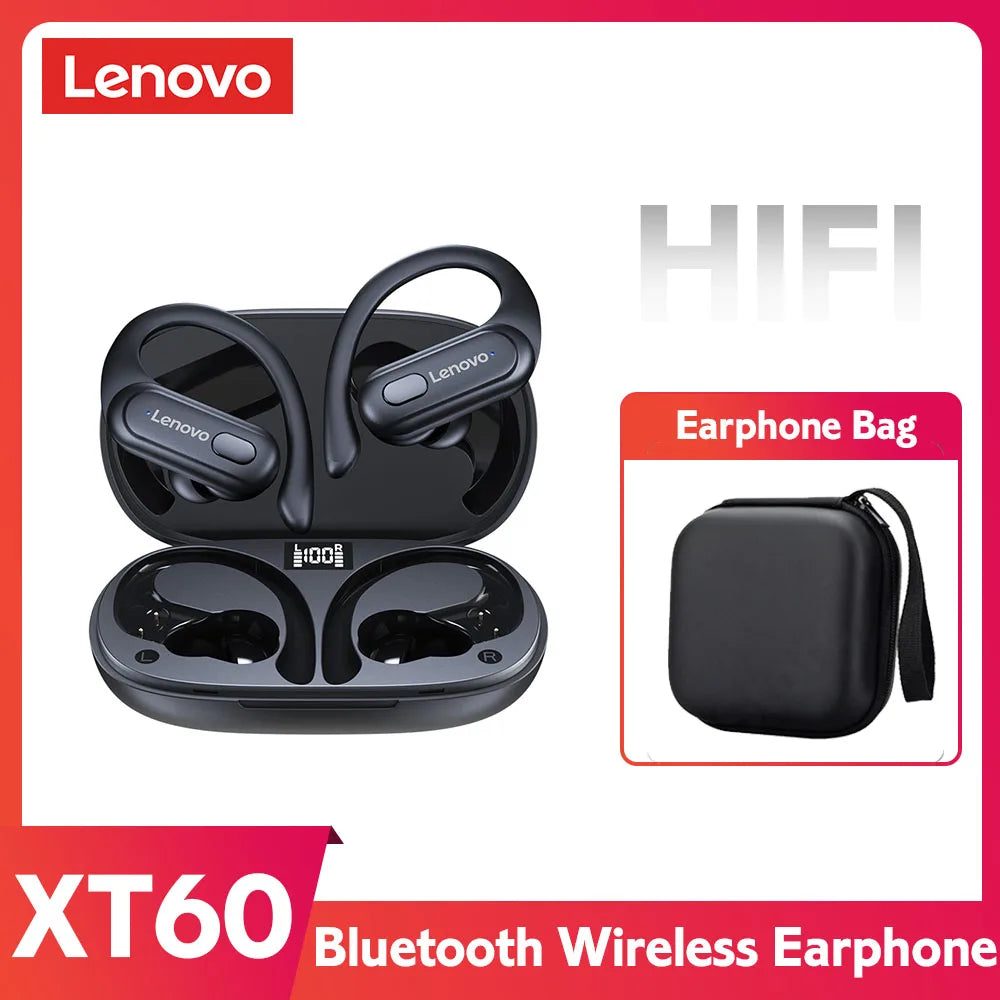 ERAZER XT60PRO Sports Wireless Headphones Bluetooth Earphones Earbuds Noise Reduction Headset with Mic Earhook