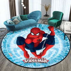 Spider man the hottest movie cartoon Round Carpet for Living Room Rugs Camping Picnic