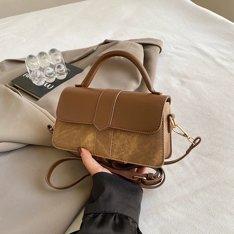 Pu Leather Shoulder Bag for Women Handbag - Fashion Crossbody Bags Vintage