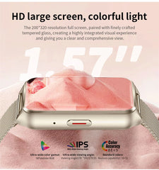 2026 New 1.57‘’ AMOLED HD Bluetooth Call Smart Watch Men's Sports Heart Rate Bracelet Fashion Women Smart Watch Android IOS