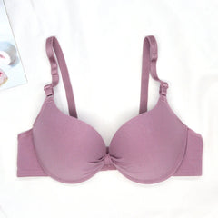Bras for Women Cotton Deep V Underwire Ladies Brassiere Push Up Lingerie