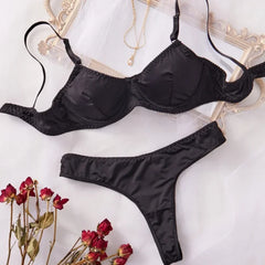 Ladies Smooth Comfortable Thin Underwear Women Nightwear Inner Solid