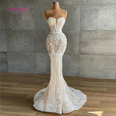 White Bridesmaid Dresses: Wedding Dress Luxury Crystals Beaded Bridal Dress