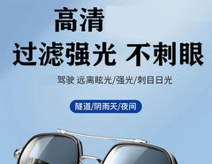 Intelligent Photochromic Sunglasses for Men Professional Day Night Driver Sunglasses UV400 Retro Luxury Design Glasses vintage