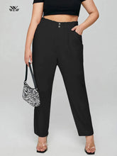 Plus Size Women's Jeans Elastic Waist Stretchy Jeans High Waist Harem Loose Mom Pants