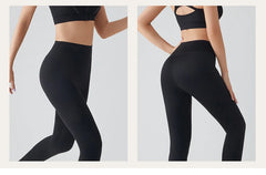 Spring Seamless Shark Leggings Women Mid-High Waist Tight Leggings