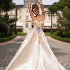 Homecoming Dresses: Butterfly Beige Evening Dresses for Women Wedding Gowns