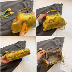 Luxury Women Party Dinner Bag Fashion Ladies Dinner Bag Elegant Wooden handle