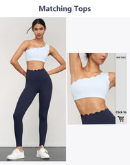 Yoga Pants Women Seamless Lotus Arc Workout Running Leggings High Waist
