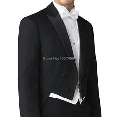 Prom Suits for Men: Wedding Man Tail Coat for Wedding Groom Suits with Double