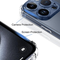 Case For iPhone 16 Pro Max Silicon For iPhone 16 Plus 2024 Back Transparent Phone Case Cover Shell Coque