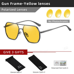 Glasses Men Women Polarized Driving Sun Glasses Square Aluminum