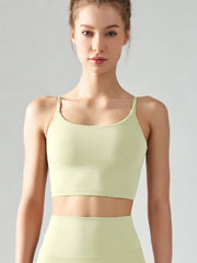 Track free sports bra with chest cushion, vest and suspender